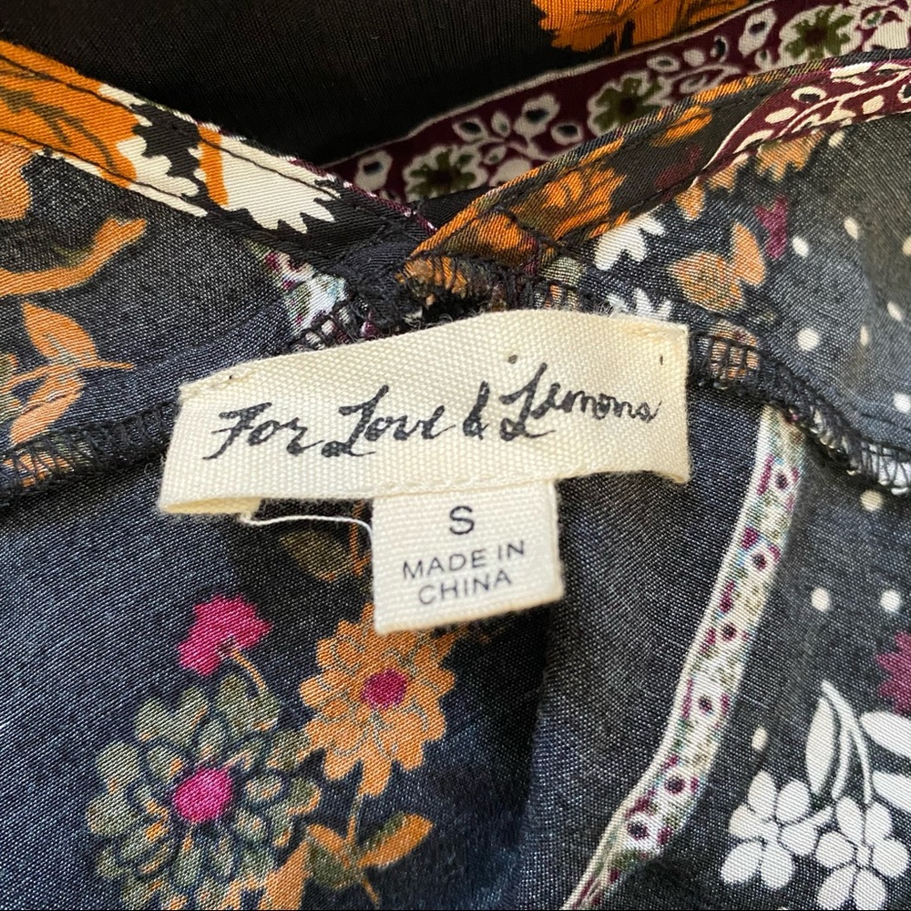 FOR LOVE AND LEMONS Romy Patchwork Dress Small - Picture 7 of 7